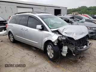 2004 Nissan Quest SE with VIN 5N1BV28U74N325634, listed as a Copart auction lot 54238404 with 0 mi miles and Salvage Title. Bid and sale history available at carsss.com. Image 4.