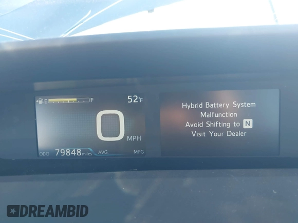 2020 Toyota Prius L Eco z VIN JTDKARFU2L3120891, wystawiony jako IAAI lot #41318597 z przebiegiem 79 848 mil mil oraz . Historia ofert i sprzedaży dostępna na DreamBid. Obrazek 15.