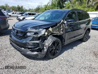2021 Honda Pilot Special Edition with VIN 5FNYF5H28MB035042, listed as a Copart auction lot 61526445 with 38,218 mi miles and Salvage title. Bid and sale history available at DreamBid. Image 1.
