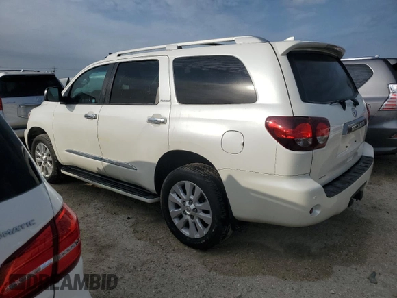 2020 Toyota Sequoia Platinum with VIN 5TDDY5G12LS174921, listed as a Copart auction lot 74451244 with 36,776 mi miles and Salvage Title. Bid and sale history available at carsss.com. Image 2.