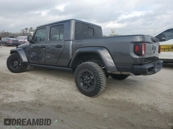 2024 Jeep Gladiator Sport S with VIN 1C6HJTAG8RL128891, listed as a Copart auction lot 44198995 with 1,189 mi miles and Salvage title. Bid and sale history available at DreamBid. Image 2.