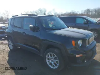 2021 Jeep Renegade Latitude with VIN ZACNJDBB9MPN28674, listed as a IAAI auction lot 41768369 with 86,189 mi miles. Bid and sale history available at carsss.com. Image 1.