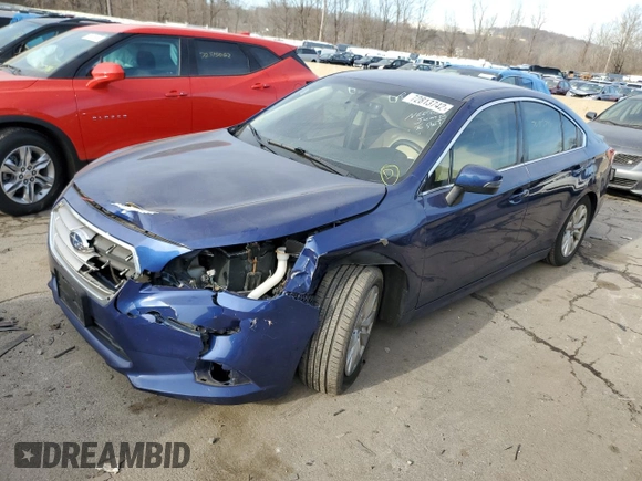 2017 Subaru Legacy Premium with VIN 4S3BNAF60H3055571, listed as a Copart auction lot 72813742 with 136,863 mi miles. Bid and sale history available at carsss.com. Image 1.