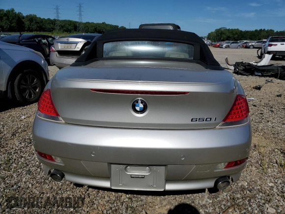 2006 BMW 6 Series 650Ci with VIN WBAEK13496CN79496, listed as a Copart auction lot 60594244 with 85,024 mi miles and Clean Title. Bid and sale history available at carsss.com. Image 6.