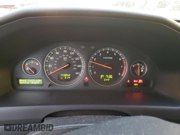 2004 Volvo S60 with VIN YV1RH59H342395236, listed as a Copart auction lot 75759904 with 143,852 mi miles and Salvage Title. Bid and sale history available at carsss.com. Image 9.