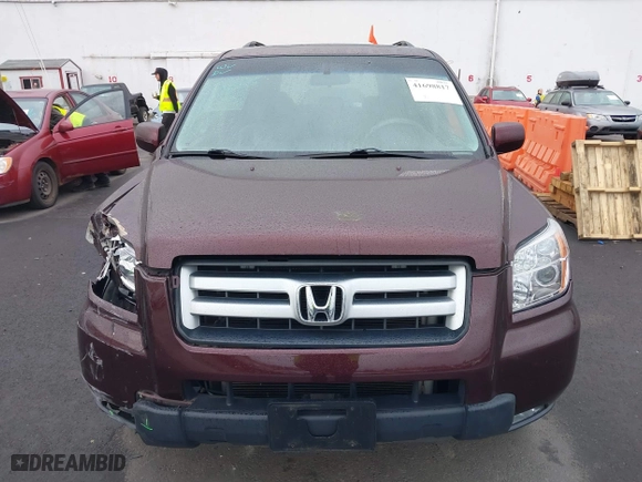 2007 Honda Pilot EX-L with VIN 2HKYF18747H508428, listed as a IAAI auction lot 41698817 with 191,216 mi miles. Bid and sale history available at carsss.com. Image 12.