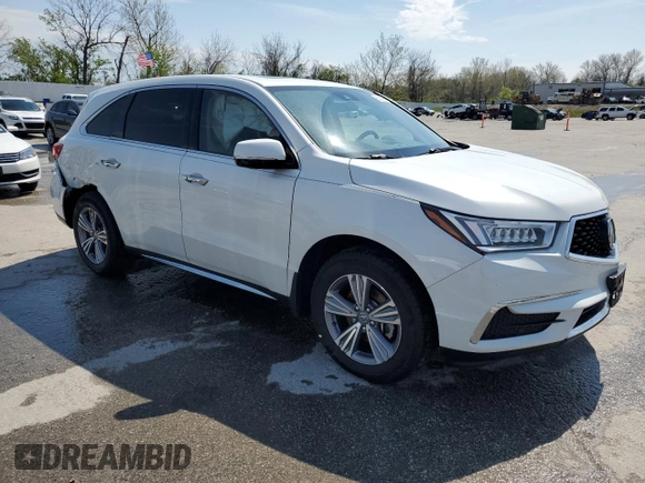 2020 Acura MDX with VIN 5J8YD4H36LL043842, listed as a Copart auction lot 53563845 with 50,071 mi miles and Salvage title. Bid and sale history available at DreamBid. Image 4.