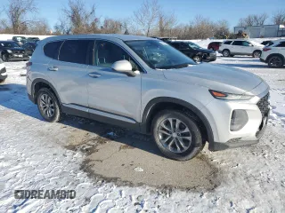 2019 Hyundai Santa Fe SE z VIN 5NMS23AD8KH117866, wystawiony jako Copart lot #45498615 z przebiegiem 70 030 mil mil oraz Szkoda całkowita • Salvage title. Historia ofert i sprzedaży dostępna na DreamBid. Obrazek 4.