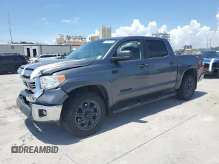 2017 Toyota Tundra SR5 with VIN 5TFEW5F16HX218352, listed as a Copart auction lot 64900585 with 130,534 mi miles and Salvage title. Bid and sale history available at DreamBid. Image 1.