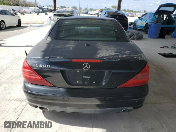 2005 Mercedes-Benz SL 500 with VIN WDBSK75F95F100237, listed as a Copart auction lot 56433255 with Not Provided miles and Salvage Title. Bid and sale history available at DreamBid. Image 6.