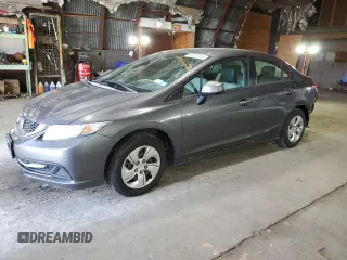 2013 Honda Civic LX z VIN 2HGFB2F50DH559957, wystawiony jako Copart lot #59290165 z przebiegiem 148 553 mil mil oraz Szkoda całkowita • Salvage title. Historia ofert i sprzedaży dostępna na DreamBid. Obrazek 1.