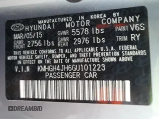 2016 Hyundai Equus Signature z VIN KMHGH4JH6GU101223, wystawiony jako Copart lot #75512034 z przebiegiem 66 921 mil mil oraz Szkody całkowita. Historia ofert i sprzedaży dostępna na DreamBid. Obrazek 12.