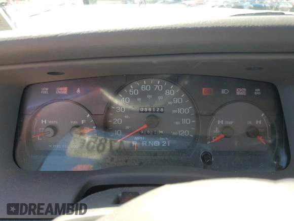 2005 Mercury Grand Marquis GS with VIN 2MEFM74W55X654070, listed as a Copart auction lot 53114785 with 56,128 mi miles and Salvage Title. Bid and sale history available at DreamBid. Image 9.
