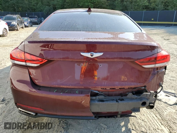 2016 Hyundai Genesis 3.8L with VIN KMHGN4JE9GU137907, listed as a Copart auction lot 68318934 with 70,510 mi miles and Salvage Title. Bid and sale history available at carsss.com. Image 6.