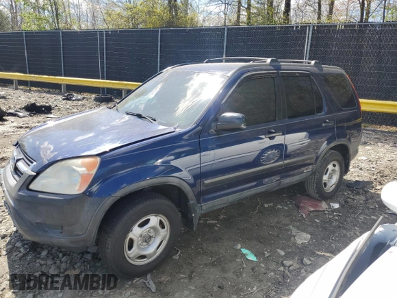 2004 Honda CR-V LX with VIN SHSRD68404U200723, listed as a Copart auction lot 53235115 with 105,164 mi miles and Salvage Title. Bid and sale history available at carsss.com. Image 1.