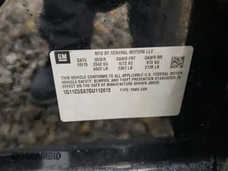 2016 Chevrolet Malibu Limited LT with VIN 1G11C5SA7GU112613, listed as a Copart auction lot 71268884 with 114,896 mi miles and Salvage Title. Bid and sale history available at carsss.com. Image 14.