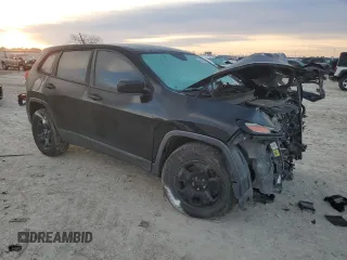 2014 Jeep Cherokee Sport with VIN 1C4PJLAB8EW112451, listed as a Copart auction lot 88162485 with Not Provided miles and Salvage Title. Bid and sale history available at DreamBid. Image 4.