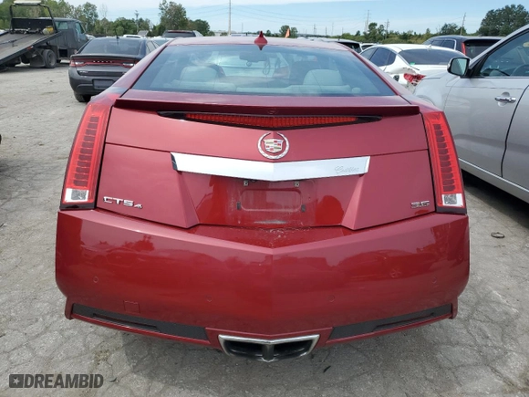 2012 Cadillac CTS Coupe Performance with VIN 1G6DL1E39C0155204, listed as a Copart auction lot 69699444 with 74,114 mi miles and Salvage Title. Bid and sale history available at carsss.com. Image 6.