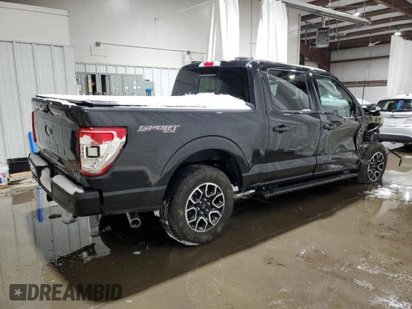 2023 Ford F-150 XL with VIN 1FTEW1EP3PFA78148, listed as a Copart auction lot 89219185 with 0 mi miles and Non Repairable. Bid and sale history available at carsss.com. Image 3.