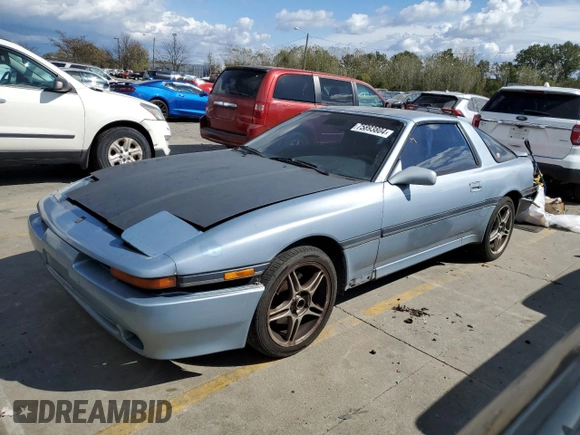 1989 Toyota Supra z VIN JT2MA70J8K0120446, wystawiony jako Copart lot #75893804 z przebiegiem 283 887 mil mil oraz Szkoda całkowita • Salvage title. Historia ofert i sprzedaży dostępna na DreamBid. Obrazek 1.