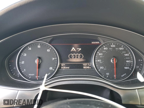 2016 Audi A7 Prestige с VIN WAU2GAFC5GN166715, выставлен на аукционе Copart как лот 49501465 с пробегом 88 248 миль миль и Списание • Salvage title. История ставок и продаж доступна на DreamBid. Изображение 9.