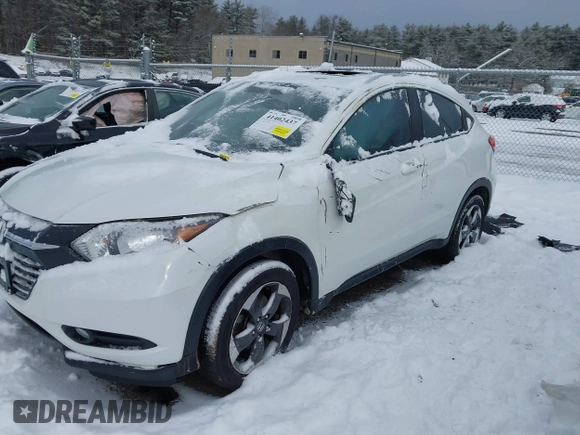 2018 Honda HR-V EX-L Navi with VIN 3CZRU6H71JM716527, listed as a IAAI auction lot 41402437 with 1 mi miles. Bid and sale history available at carsss.com. Image 6.