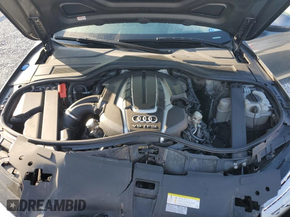 2015 Audi A8 L 4.0T with VIN WAU32AFD4FN041442, listed as a Copart auction lot 43708295 with 132,579 mi miles and Salvage Title. Bid and sale history available at carsss.com. Image 11.