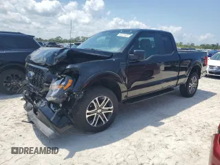 2023 Ford F-150 XL with VIN 1FTEX1EP1PFB25819, listed as a Copart auction lot 46221625 with 20,676 mi miles and Salvage title. Bid and sale history available at DreamBid. Image 1.