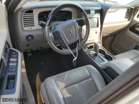 2017 Lincoln Navigator Select with VIN 5LMJJ2HTXHEL09817, listed as a Copart auction lot 85343134 with 79,169 mi miles and Salvage Title. Bid and sale history available at carsss.com. Image 8.