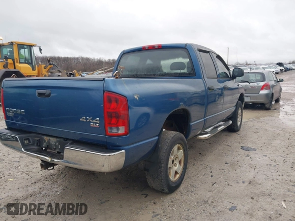 2004 Dodge 1500 SLT with VIN 1D7HU18NX4S606645, listed as a IAAI auction lot 41041951 with 180,862 mi miles and . Bid and sale history available at carsss.com. Image 4.