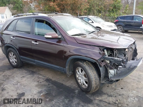2011 Kia Sorento LX with VIN 5XYKT3A11BG162130, listed as a IAAI auction lot 41849206 with 1 mi miles. Bid and sale history available at carsss.com. Image 1.