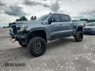 2021 GMC Sierra 1500 AT4 with VIN 3GTU9EET1MG334174, listed as a Copart auction lot 58794855 with 84,713 mi miles and Clean title. Bid and sale history available at DreamBid. Image 1.