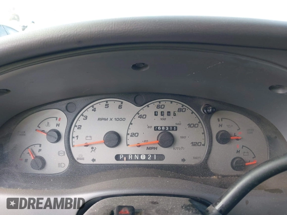 2003 Ford Ranger XL Fleet with VIN 1FTYR44V53PB19132, listed as a IAAI auction lot 42703696 with 268,311 mi miles and . Bid and sale history available at DreamBid. Image 7.