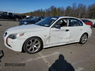 2005 BMW 5 Series 545i with VIN WBANB335X5CN64539, listed as a Copart auction lot 44254165 with 105,852 mi miles and Salvage Title. Bid and sale history available at carsss.com. Image 1.