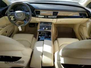 2012 Audi A8 with VIN WAURVAFDXCN001749, listed as a Copart auction lot 44379515 with 169,860 mi miles and Salvage Title. Bid and sale history available at DreamBid. Image 8.