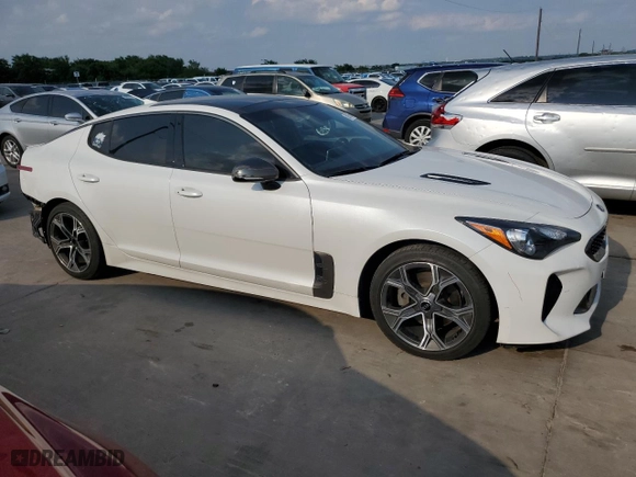 2021 Kia Stinger GT-Line with VIN KNAE15LA0M6095213, listed as a Copart auction lot 58916564 with 75,763 mi miles and Salvage Title. Bid and sale history available at carsss.com. Image 4.