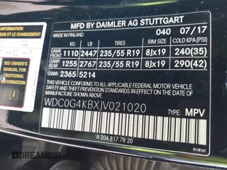 2018 Mercedes-Benz GLC 300 z VIN WDC0G4KBXJV021020, wystawiony jako IAAI lot #42345813 z przebiegiem 62 963 mil mil oraz . Historia ofert i sprzedaży dostępna na DreamBid. Obrazek 9.