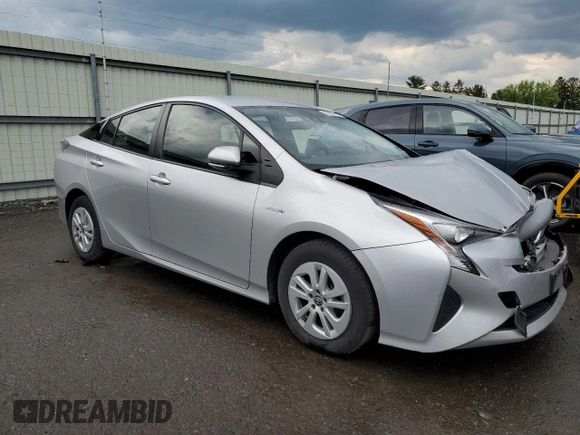 2017 Toyota Prius Two with VIN JTDKBRFUXH3029436, listed as a Copart auction lot 55909215 with 78,374 mi miles and Salvage Title. Bid and sale history available at DreamBid. Image 4.