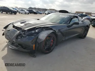 2016 Chevrolet Corvette Z51 3LT with VIN 1G1YM2D7XG5111851, listed as a Copart auction lot 44197185 with 129,659 mi miles and Salvage Title. Bid and sale history available at carsss.com. Image 1.