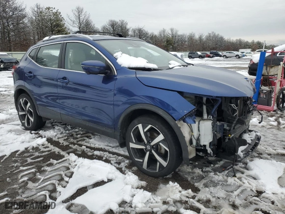 2021 Nissan Rogue Sport SL with VIN JN1BJ1CW2MW438259, listed as a Copart auction lot 44828355 with 54,478 mi miles and Salvage Title. Bid and sale history available at carsss.com. Image 4.