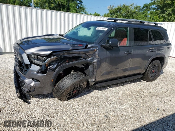 2023 Toyota Sequoia SR5 with VIN 7SVAAABA6PX012304, listed as a Copart auction lot 52148654 with 12,159 mi miles and Salvage Title. Bid and sale history available at carsss.com. Image 1.