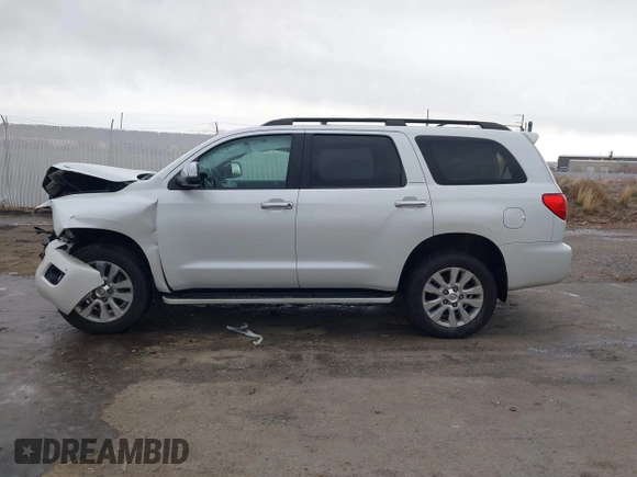 2017 Toyota Sequoia Platinum with VIN 5TDDY5G18HS154082, listed as a IAAI auction lot 41132778 with 55,175 mi miles. Bid and sale history available at carsss.com. Image 14.
