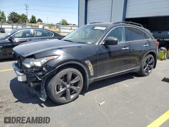 2011 Infiniti FX with VIN JN8BS1MW3BM760253, listed as a Copart auction lot 62412525 with Not provided miles and Salvage title. Bid and sale history available at DreamBid. Image 1.