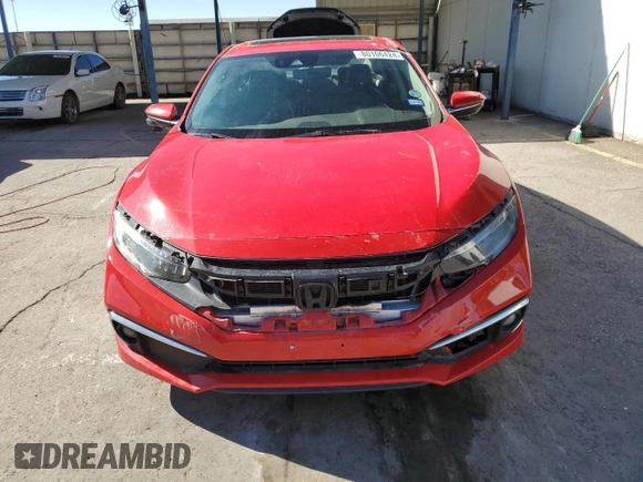 2020 Honda Civic Sedan Touring with VIN 2HGFC1F98LH683113, listed as a Copart auction lot 80106424 with 37,590 mi miles and Salvage Title. Bid and sale history available at carsss.com. Image 5.