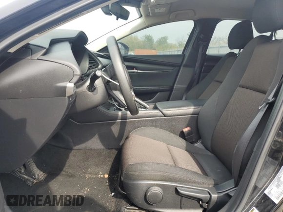 2022 Mazda 3 2.0 with VIN 3MZBPAA73NM307380, listed as a Copart auction lot 55522675 with 54,375 mi miles and Salvage title. Bid and sale history available at DreamBid. Image 7.