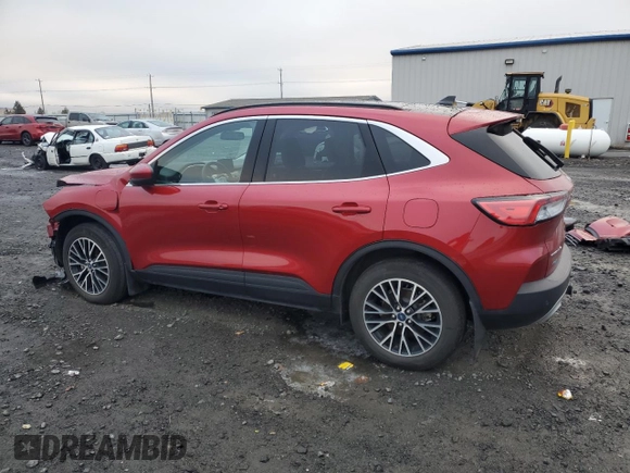 2022 Ford Escape Titanium Plug-In Hybrid z VIN 1FMCU0LZ2NUA23870, wystawiony jako Copart lot #84024854 z przebiegiem 27 759 mil mil oraz Szkoda całkowita • Salvage title. Historia ofert i sprzedaży dostępna na DreamBid. Obrazek 2.