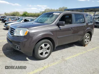 2012 Honda Pilot EX-L with VIN 5FNYF3H6XCB001951, listed as a Copart auction lot 56912635 with 108,542 mi miles and Salvage title. Bid and sale history available at DreamBid. Image 1.