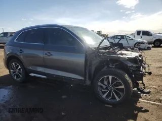 2022 Audi Q5 S line Premium Plus with VIN WA1EAAFY6N2137326, listed as a Copart auction lot 47820605 with 24,865 mi miles and Salvage Title. Bid and sale history available at carsss.com. Image 4.