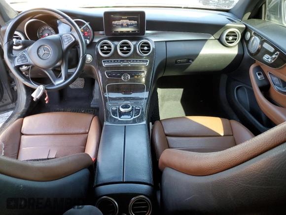 2017 Mercedes-Benz C 300 with VIN WDDWJ4JBXHF400662, listed as a Copart auction lot 48013025 with 118,623 mi miles and Clean Title. Bid and sale history available at carsss.com. Image 8.