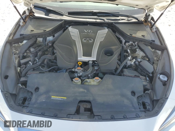 2016 Infiniti Q50 with VIN JN1EV7AR0GM340154, listed as a Copart auction lot 52594835 with 80,309 mi miles and Salvage Title. Bid and sale history available at DreamBid. Image 11.